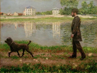 Richard Gallo and His Dog Dick at Petit Gennevilliers